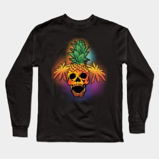 Pineapple Skull Long Sleeve T-Shirt